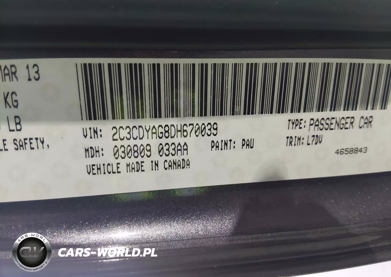 2013 Dodge Challenger Sxt VIN:2C3CDYAG8DH670039 - 9