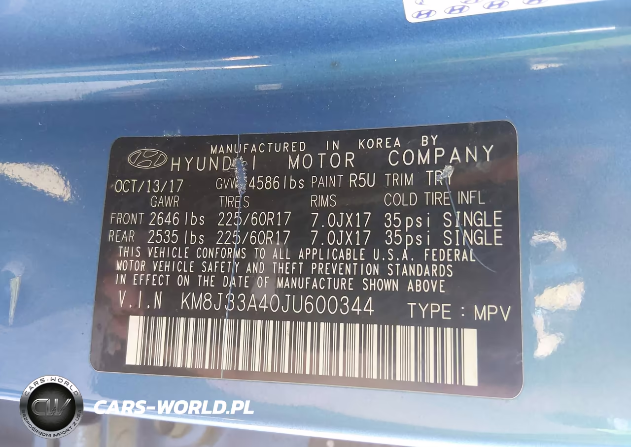 2018 Hyundai Tucson Sel VIN:KM8J33A40JU600344 - 9