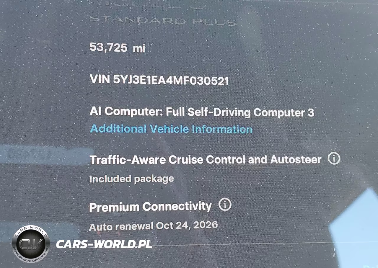 2021 Tesla Model 3 Standard Range Plus Rear-Wheel Drive VIN:5YJ3E1EA4MF030521 - 15