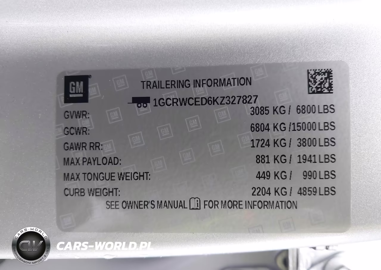 2019 Chevrolet Silverado 1500 Lt VIN:1GCRWCED6KZ327827 - 9