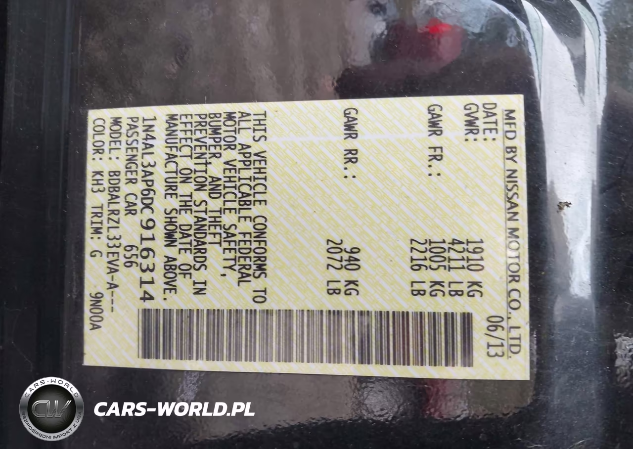2013 Nissan Altima 2.5 S VIN:1N4AL3AP6DC916314 - 9