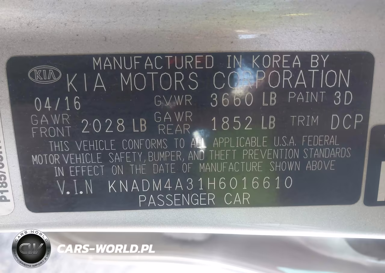 2017 Kia Rio Lx VIN:KNADM4A31H6016610 - 9
