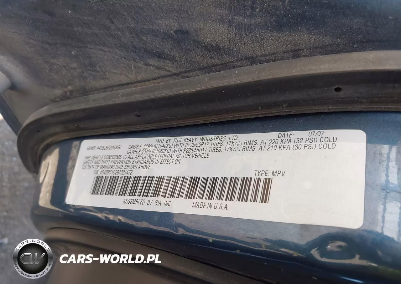 2008 Subaru Outback 2.5I-2.5I L.l. Bean Edition VIN:4S4BP61C287321472 - 9