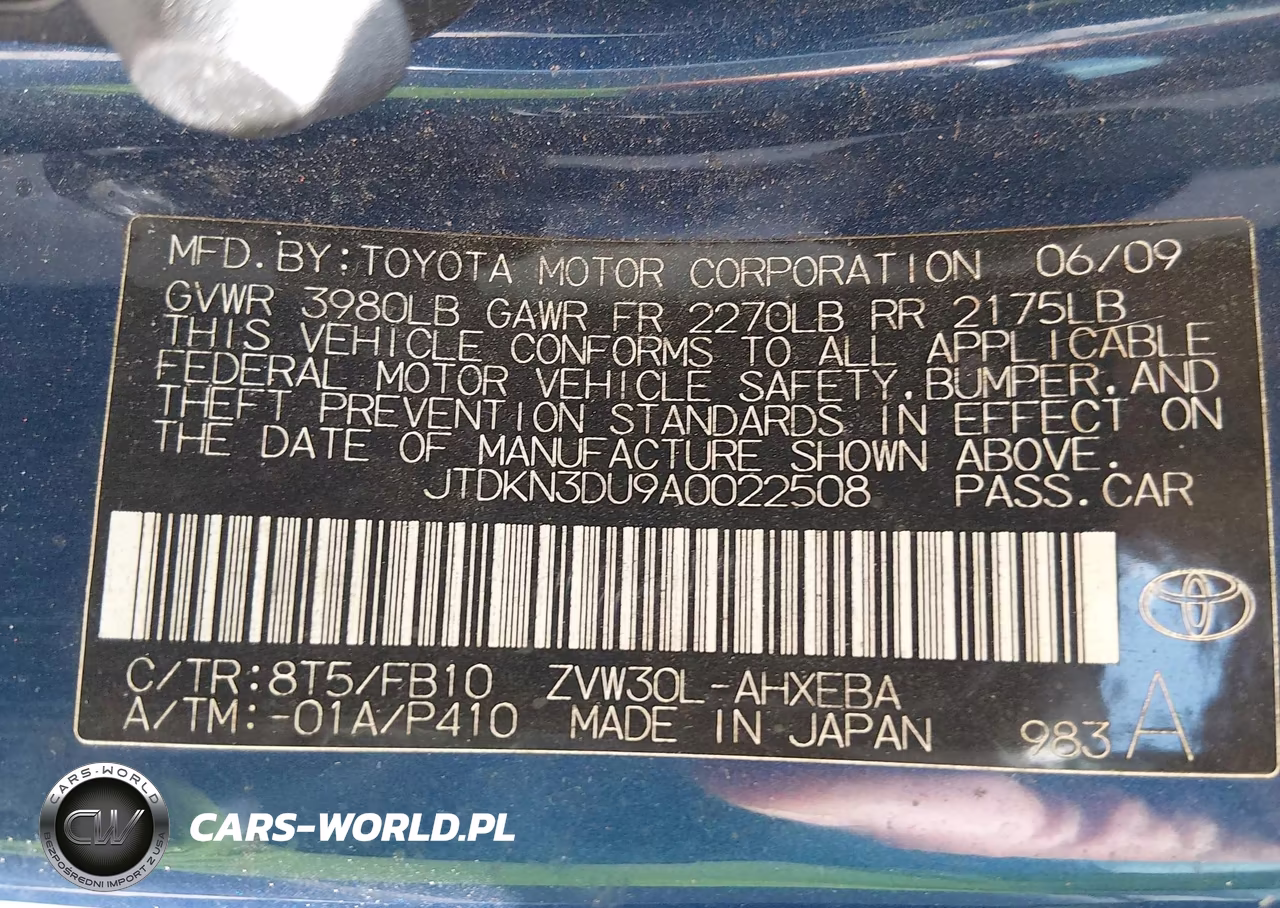 2010 Toyota Prius Ii VIN:JTDKN3DU9A0022508 - 9