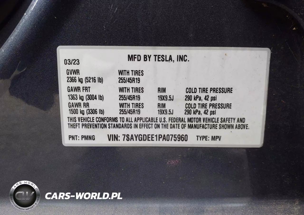 2023 Tesla Model Y Awd-Long Range Dual Motor All-Wheel Drive VIN:7SAYGDEE1PA075960 - 9