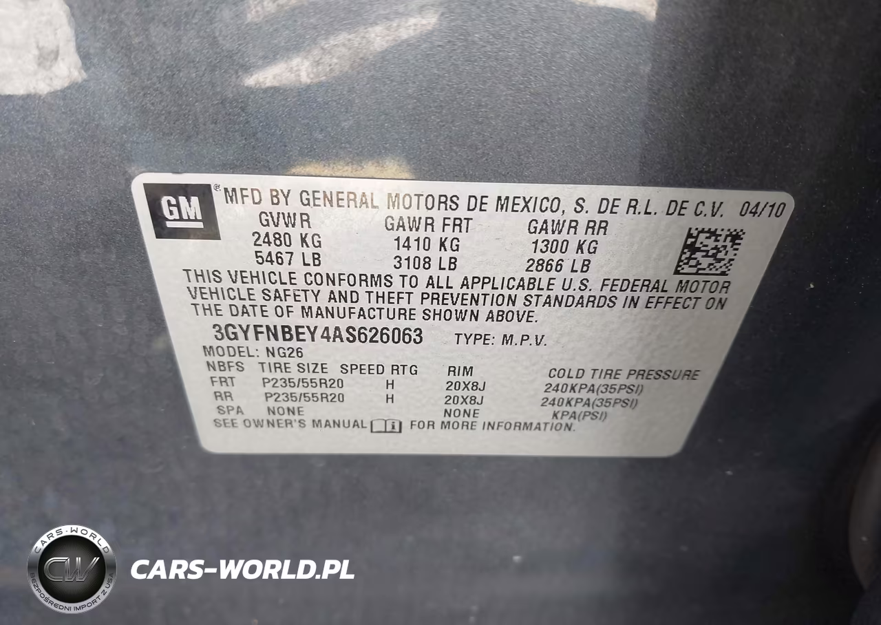 2010 Cadillac Srx Performance Collection VIN:3GYFNBEY4AS626063 - 9