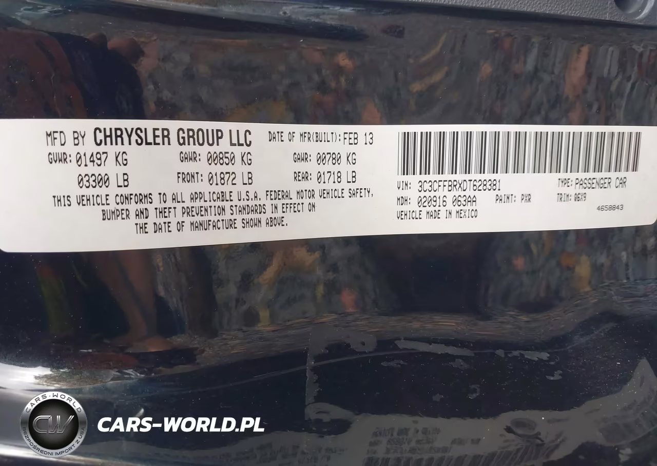 2013 Fiat 500 Sport VIN:3C3CFFBRXDT628381 - 9