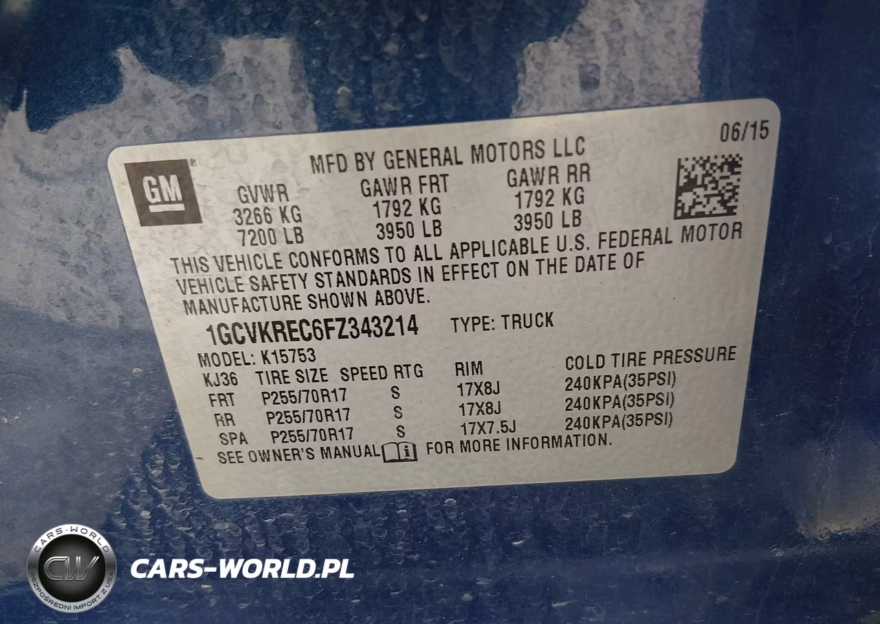2015 Chevrolet Silverado 1500 1Lt VIN:1GCVKREC6FZ343214 - 9