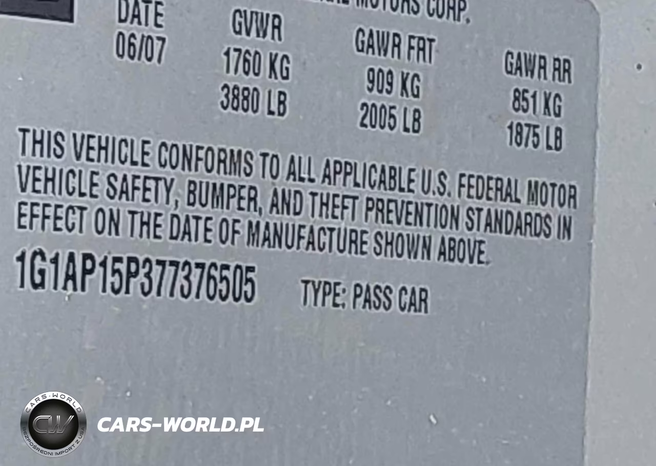 2007 Chevrolet Cobalt Ss Supercharged VIN:1G1AP15P377376505 - 9