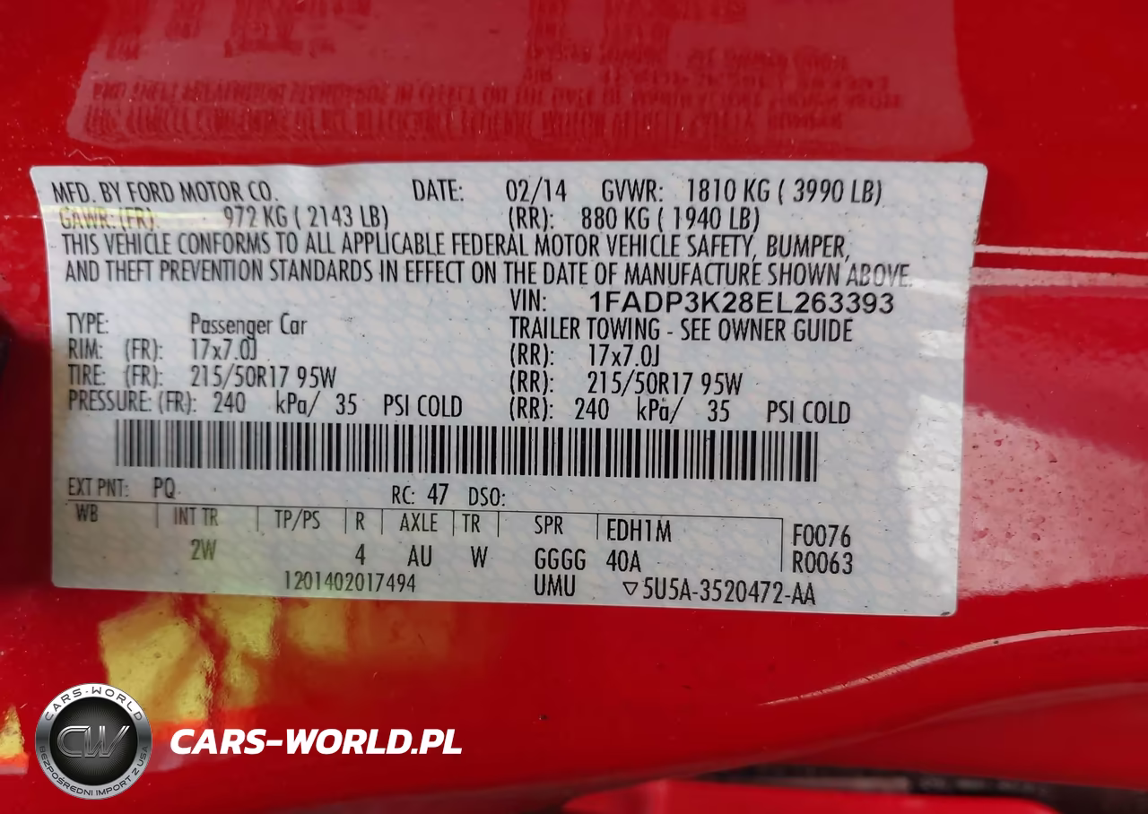 2014 Ford Focus Se VIN:1FADP3K28EL263393 - 9