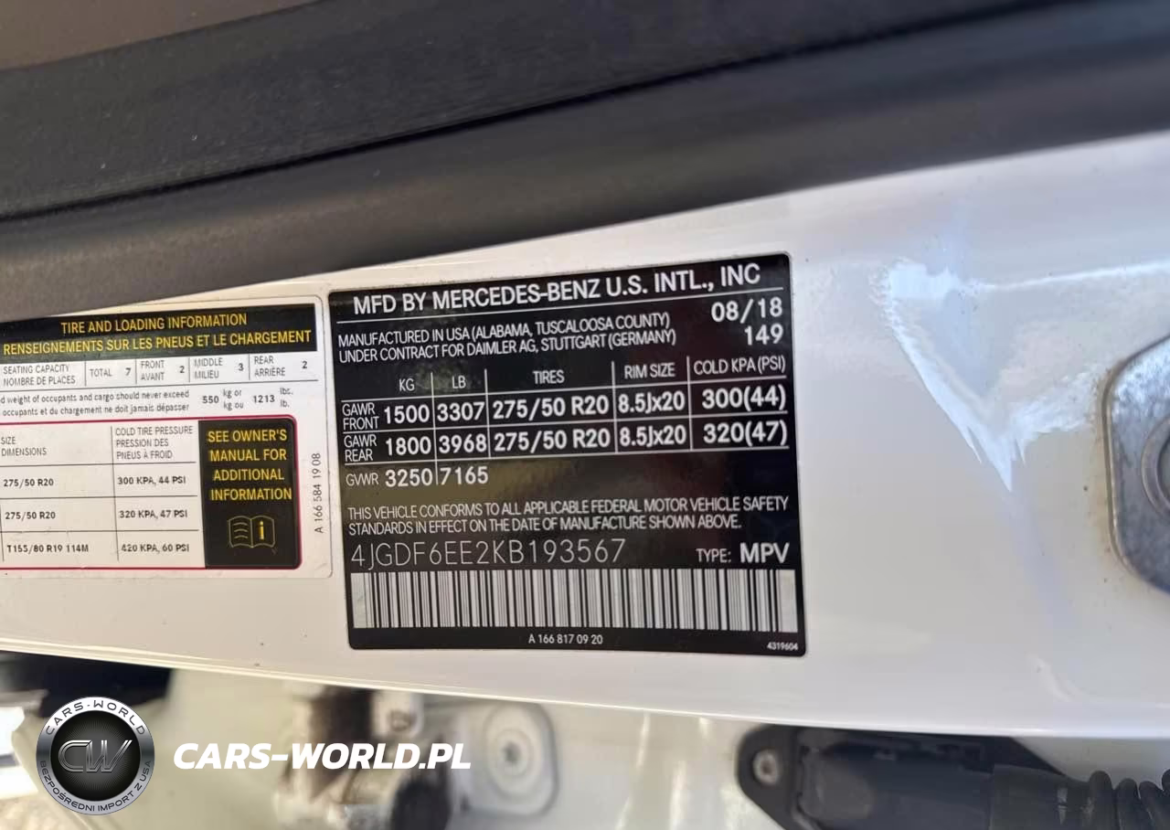 2019 Mercedes-Benz Gls 450 4Matic VIN:4JGDF6EE2KB193567 - 9