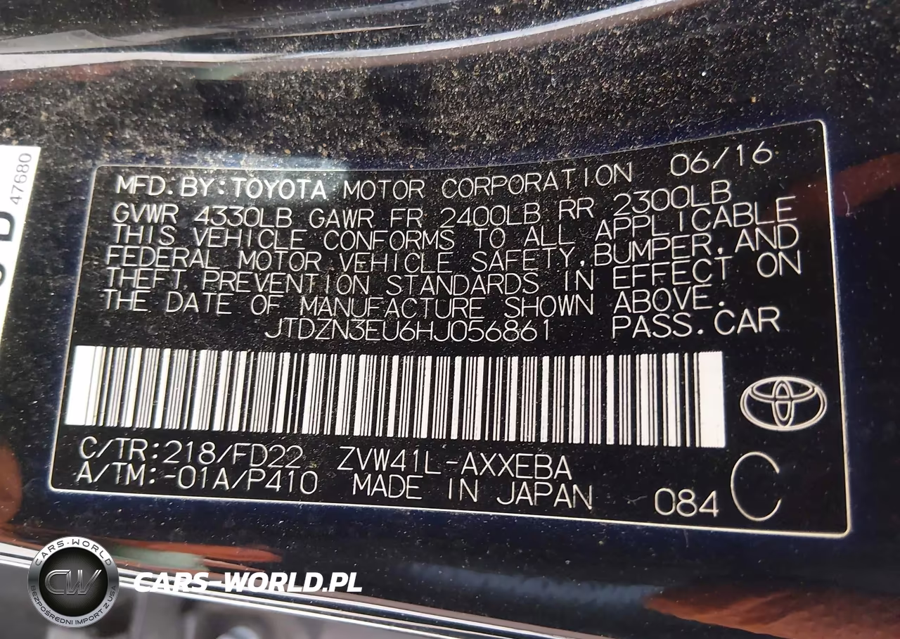 2017 Toyota Prius V Two VIN:JTDZN3EU6HJ056861 - 9