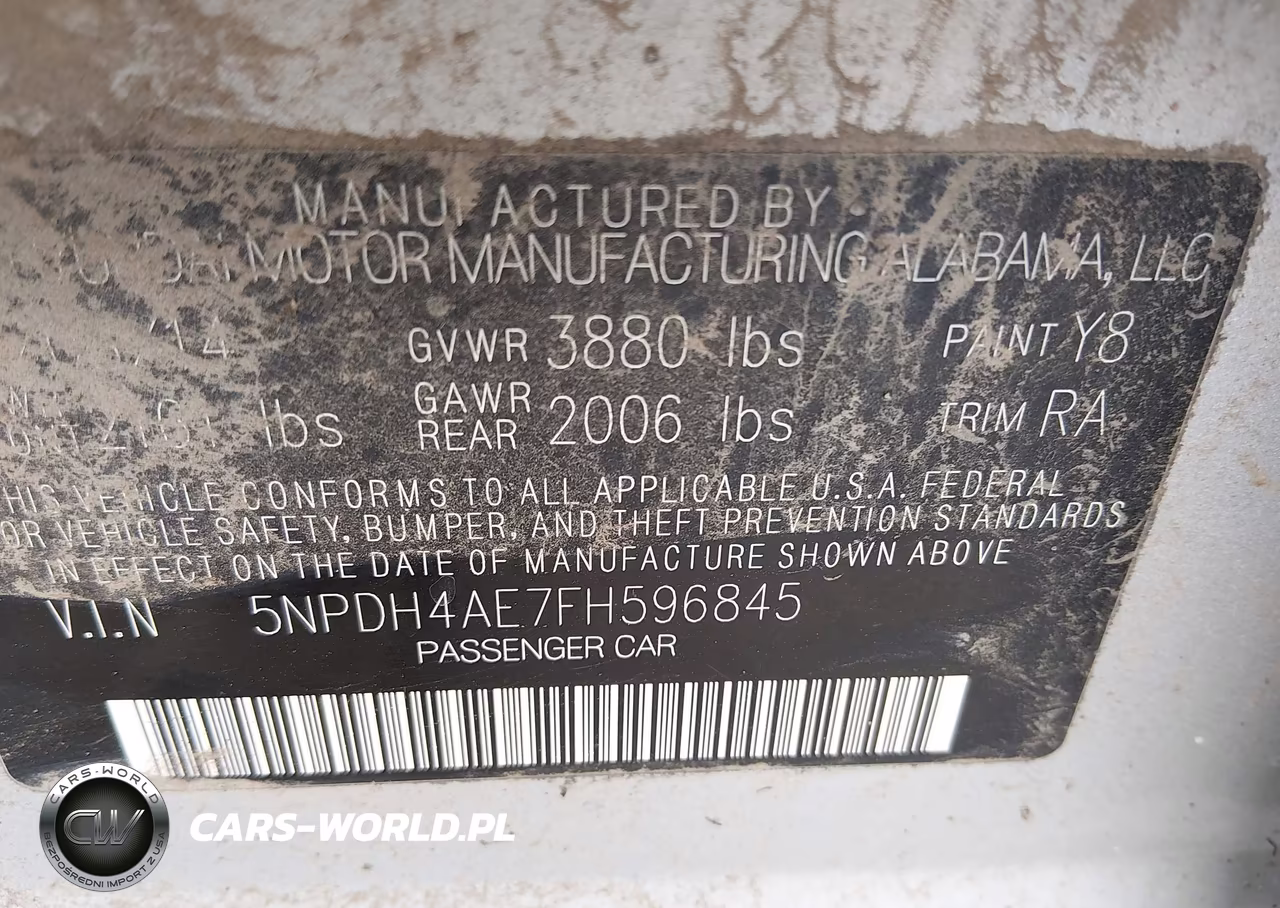 2015 Hyundai Elantra Se VIN:5NPDH4AE7FH596845 - 9