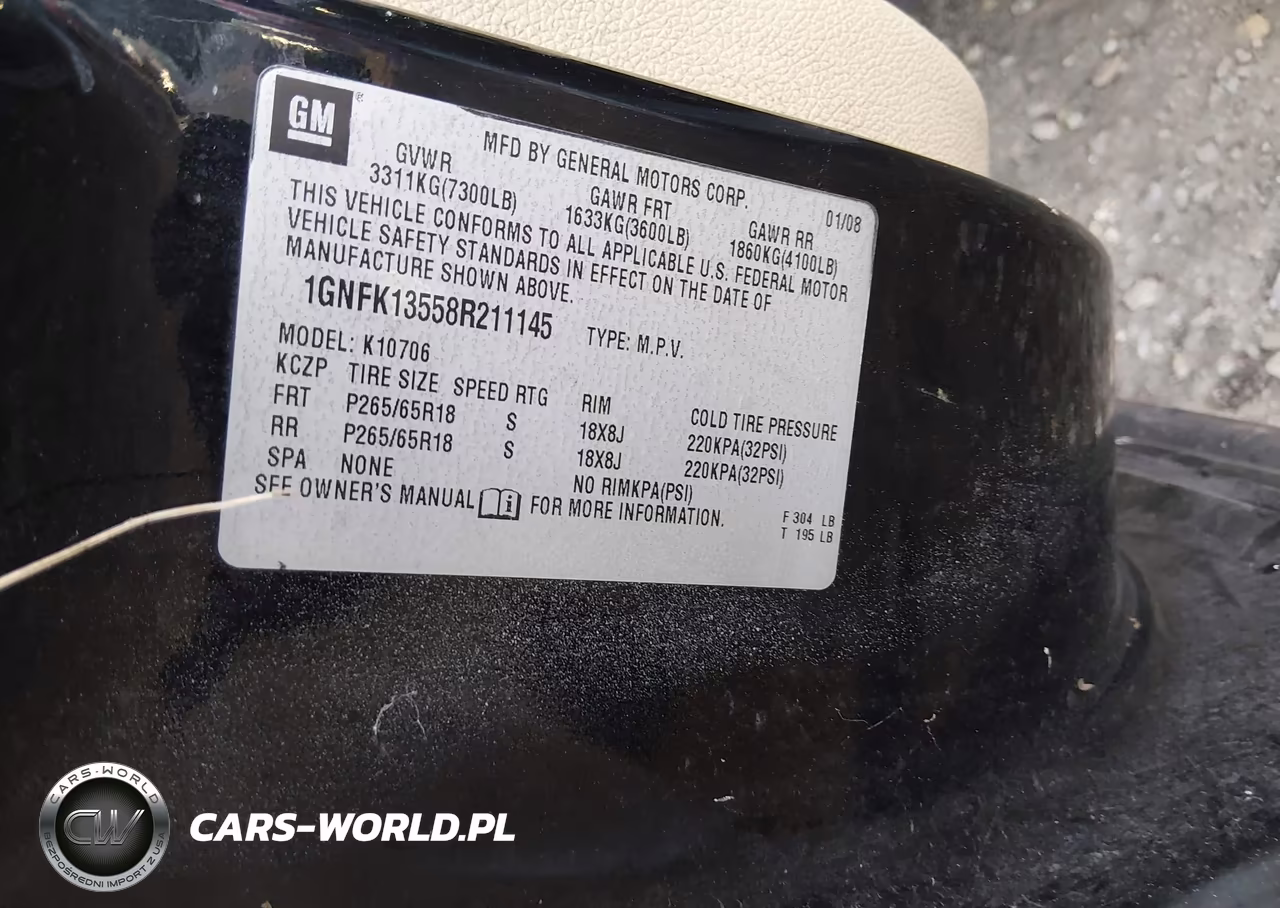 2008 Chevrolet Tahoe Hybrid VIN:1GNFK13558R211145 - 9
