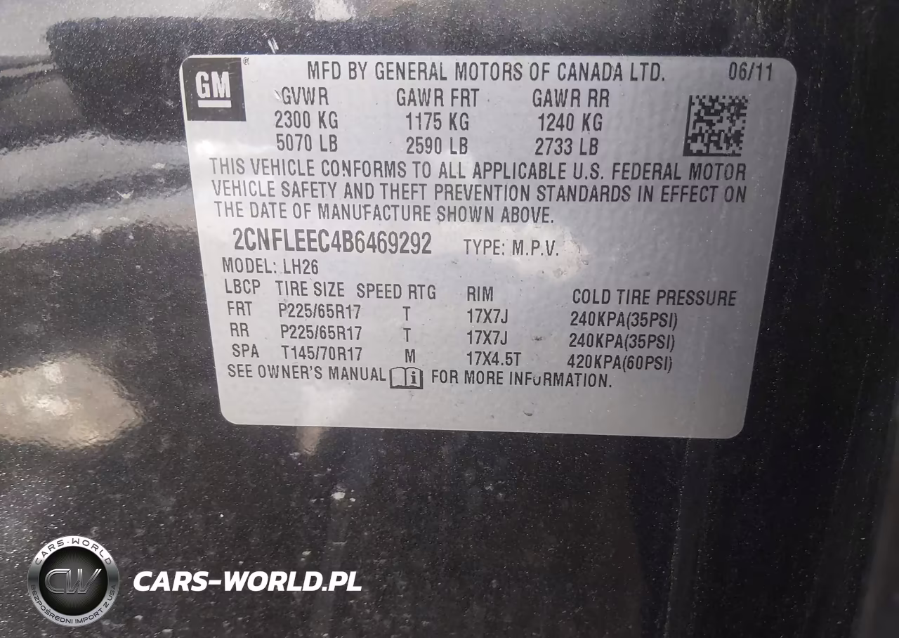 2011 Chevrolet Equinox 1Lt VIN:2CNFLEEC4B6469292 - 9