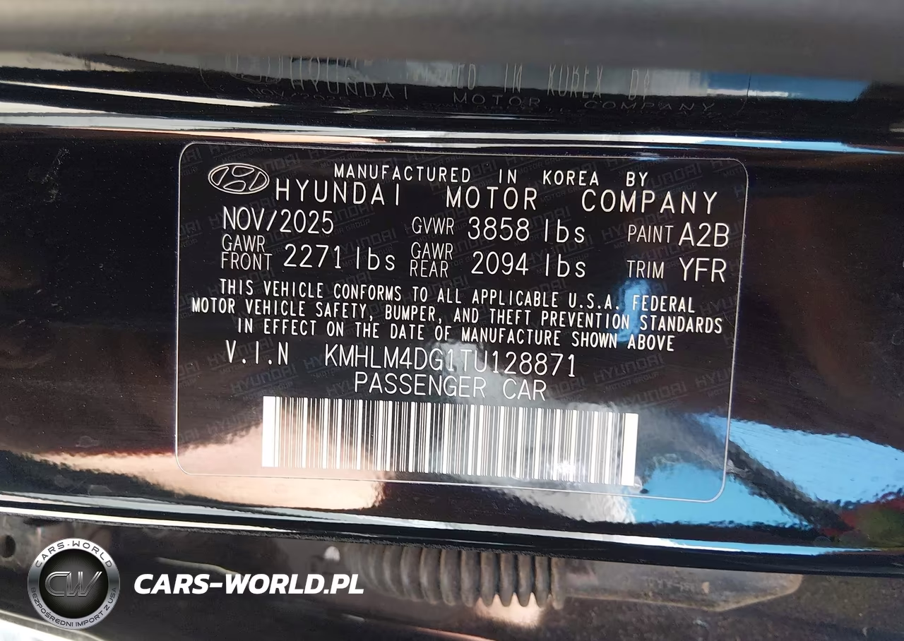 2026 Hyundai Elantra Sel Sport VIN:KMHLM4DG1TU128871 - 9