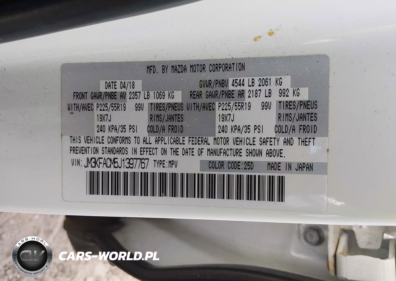 2018 Mazda Cx-5 Touring VIN:JM3KFACM5J1397767 - 9