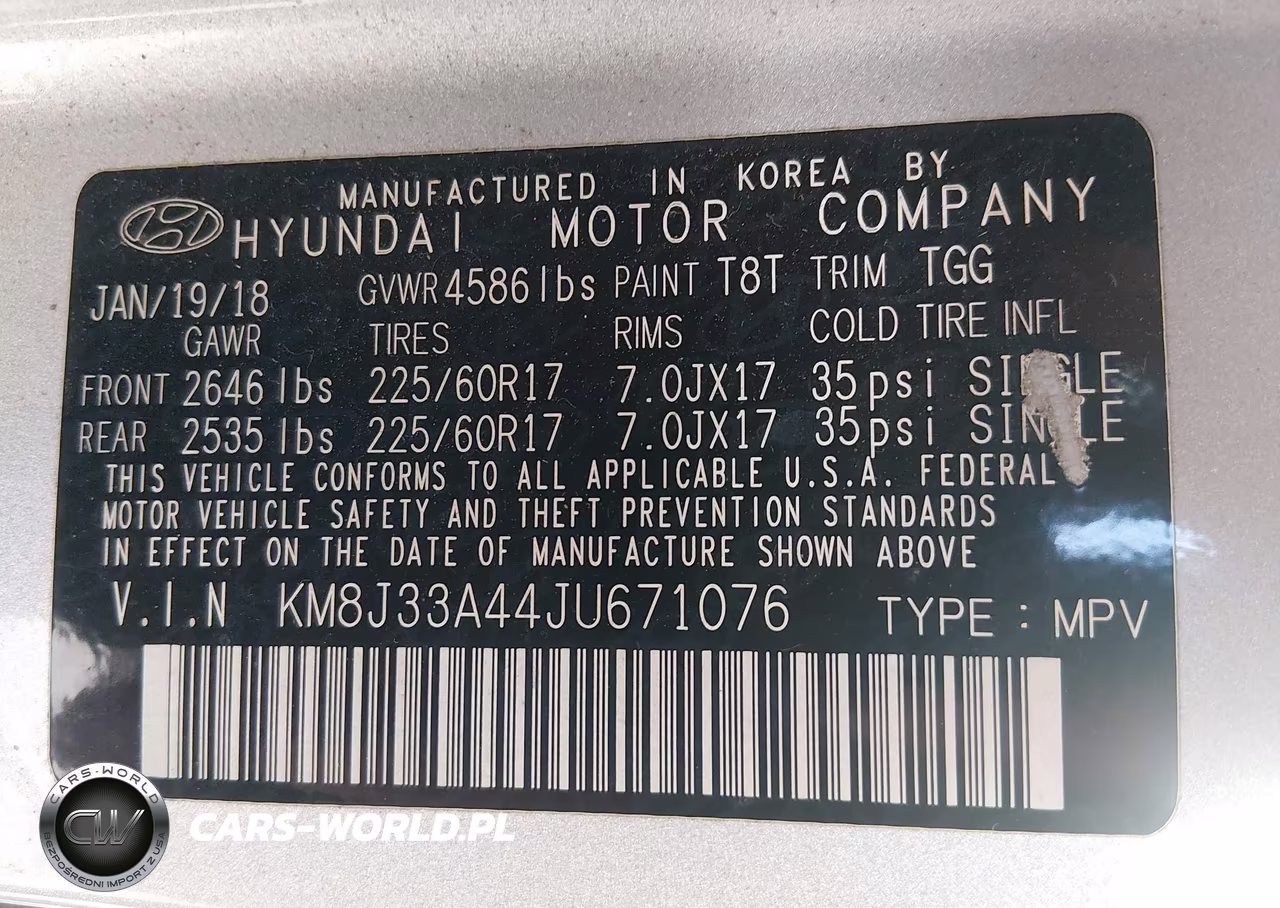 2018 Hyundai Tucson Sel VIN:KM8J33A44JU671076 - 9