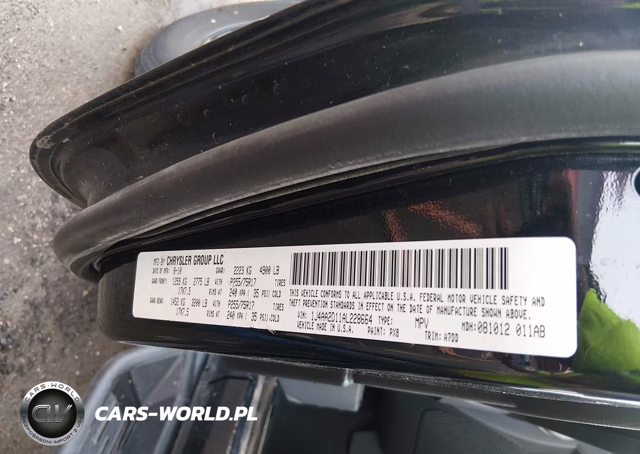 2010 Jeep Wrangler Sport VIN:1J4AA2D11AL228664 - 9