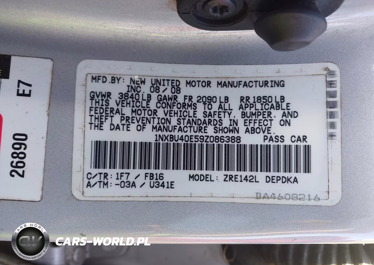 2009 Toyota Corolla Le VIN:1NXBU40E59Z086388 - 9