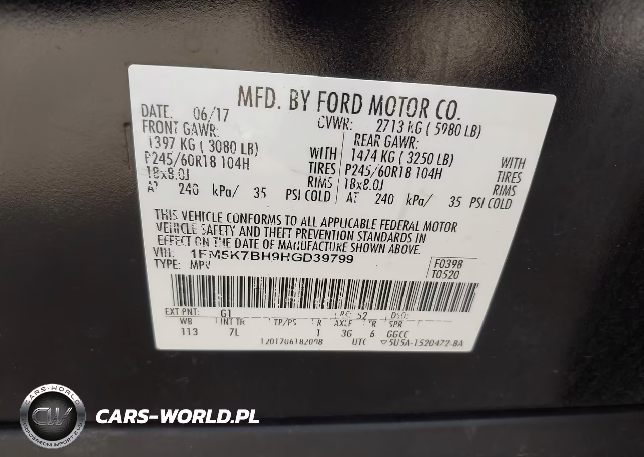 2017 Ford Explorer VIN:1FM5K7BH9HGD39799 - 9