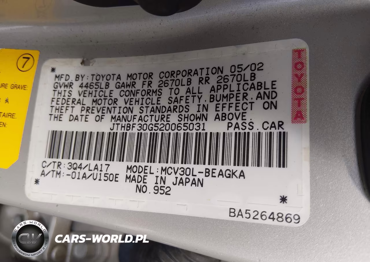 2002 Lexus Es 300 VIN:JTHBF30G520065031 - 9