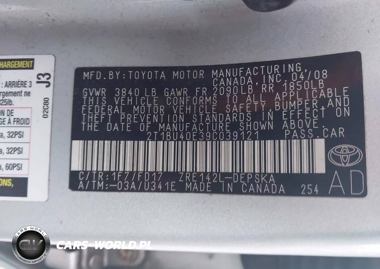 2009 Toyota Corolla S VIN:2T1BU40E39C039121 - 9