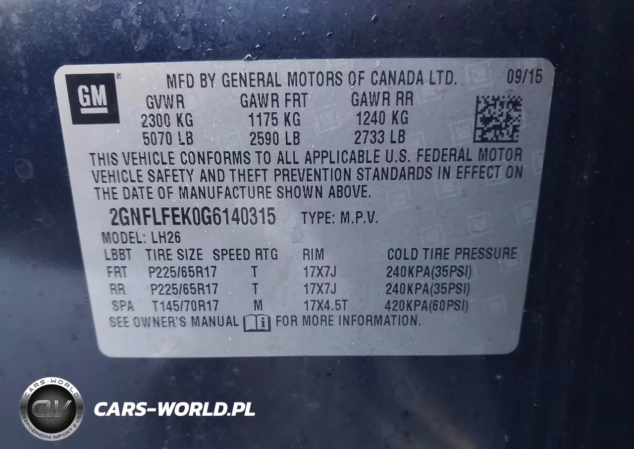 2016 Chevrolet Equinox Lt VIN:2GNFLFEK0G6140315 - 9