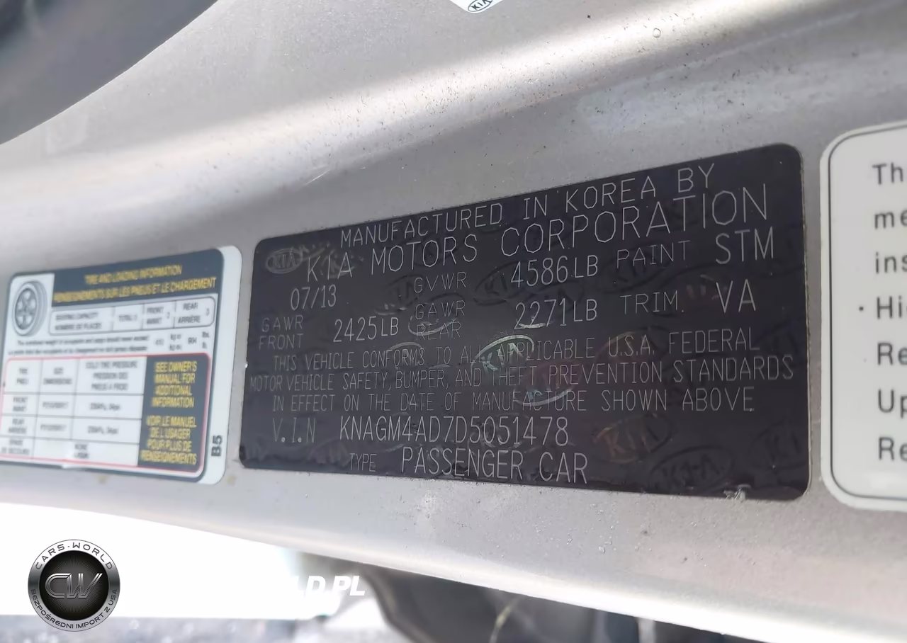 2013 Kia Optima Hybrid Ex VIN:KNAGM4AD7D5051478 - 9