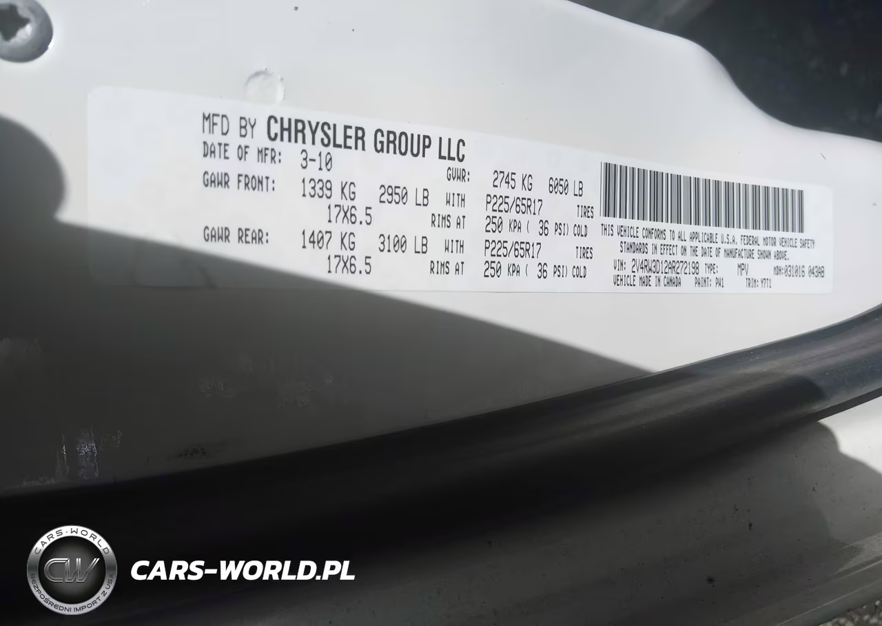 2010 Volkswagen Routan Se VIN:2V4RW3D12AR272198 - 9