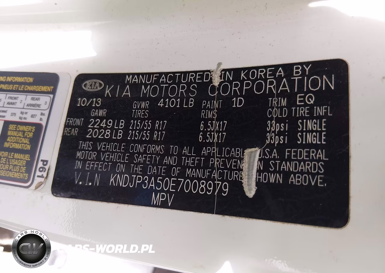 2014 Kia Soul + VIN:KNDJP3A50E7008979 - 9