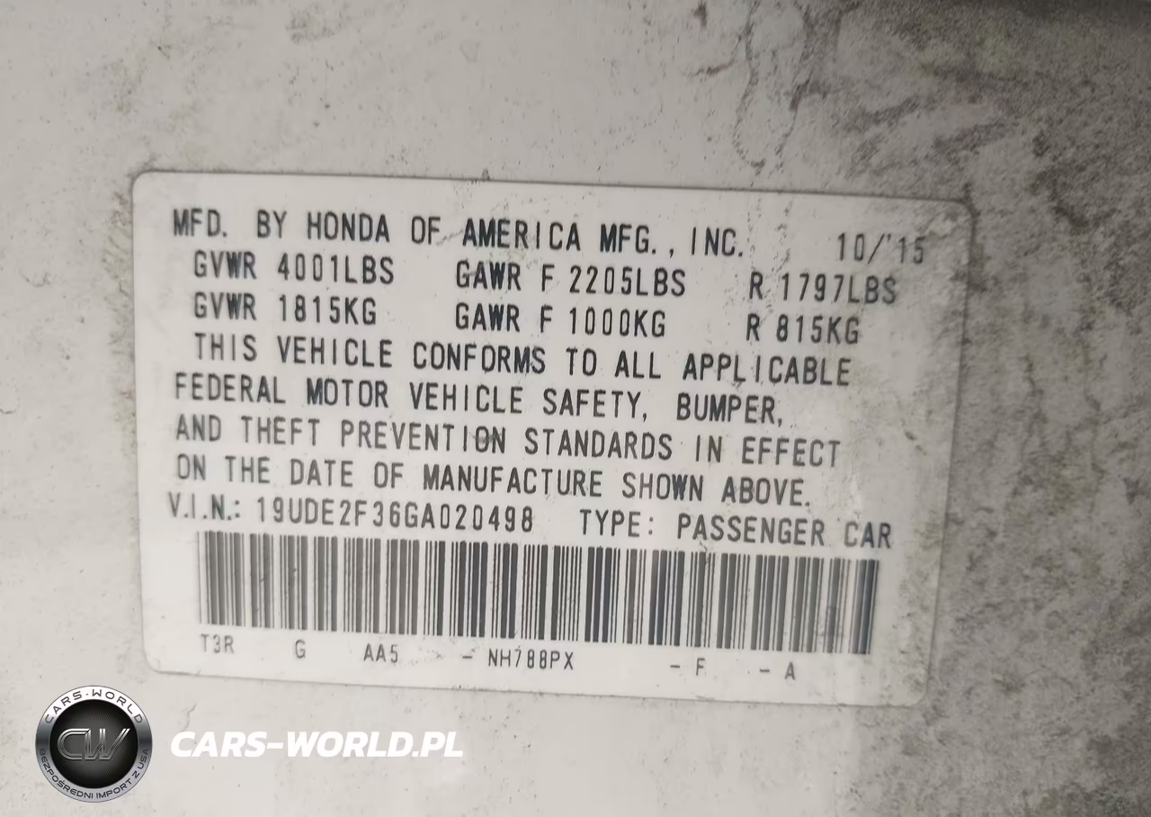 2016 Acura Ilx 2.4L-Acurawatch Plus Package VIN:19UDE2F36GA020498 - 9