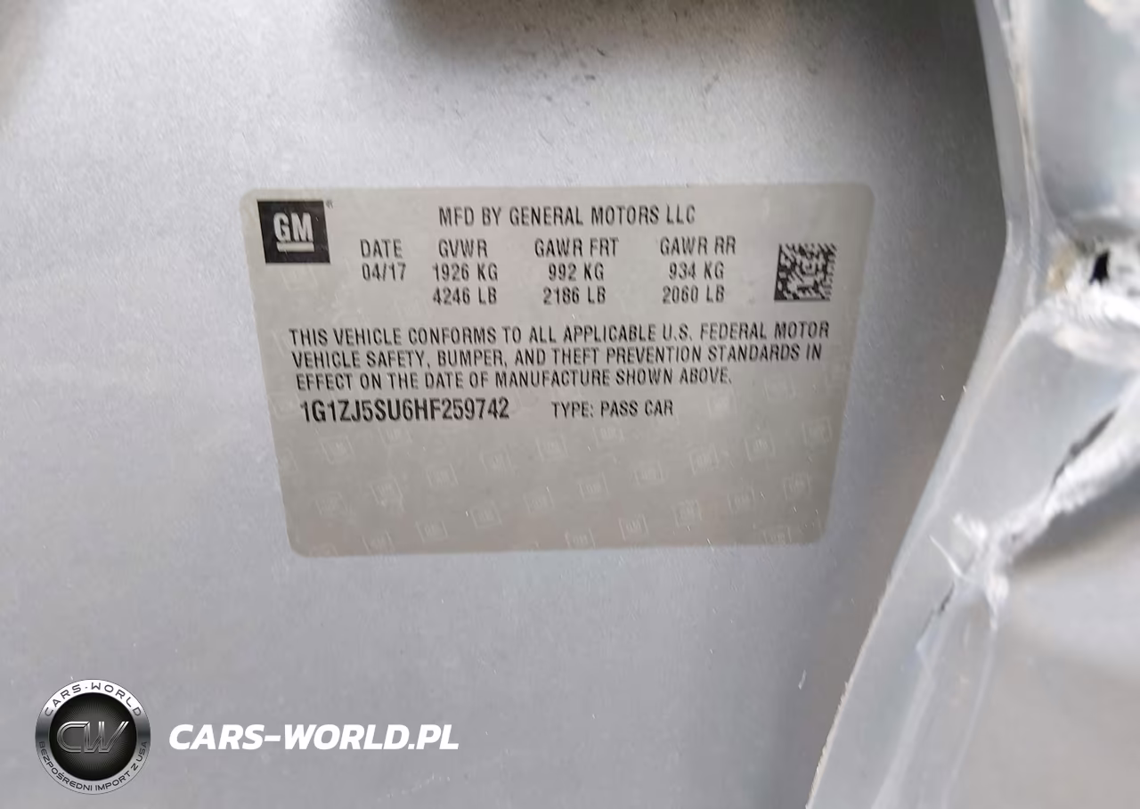 2017 Chevrolet Malibu Hybrid VIN:1G1ZJ5SU6HF259742 - 9