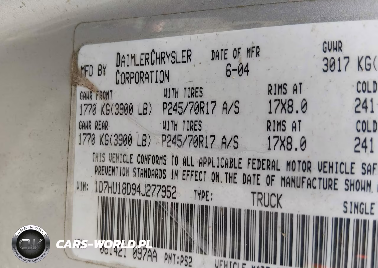 2004 Dodge Ram 1500 Slt-Laramie VIN:1D7HU18D94J277952 - 9