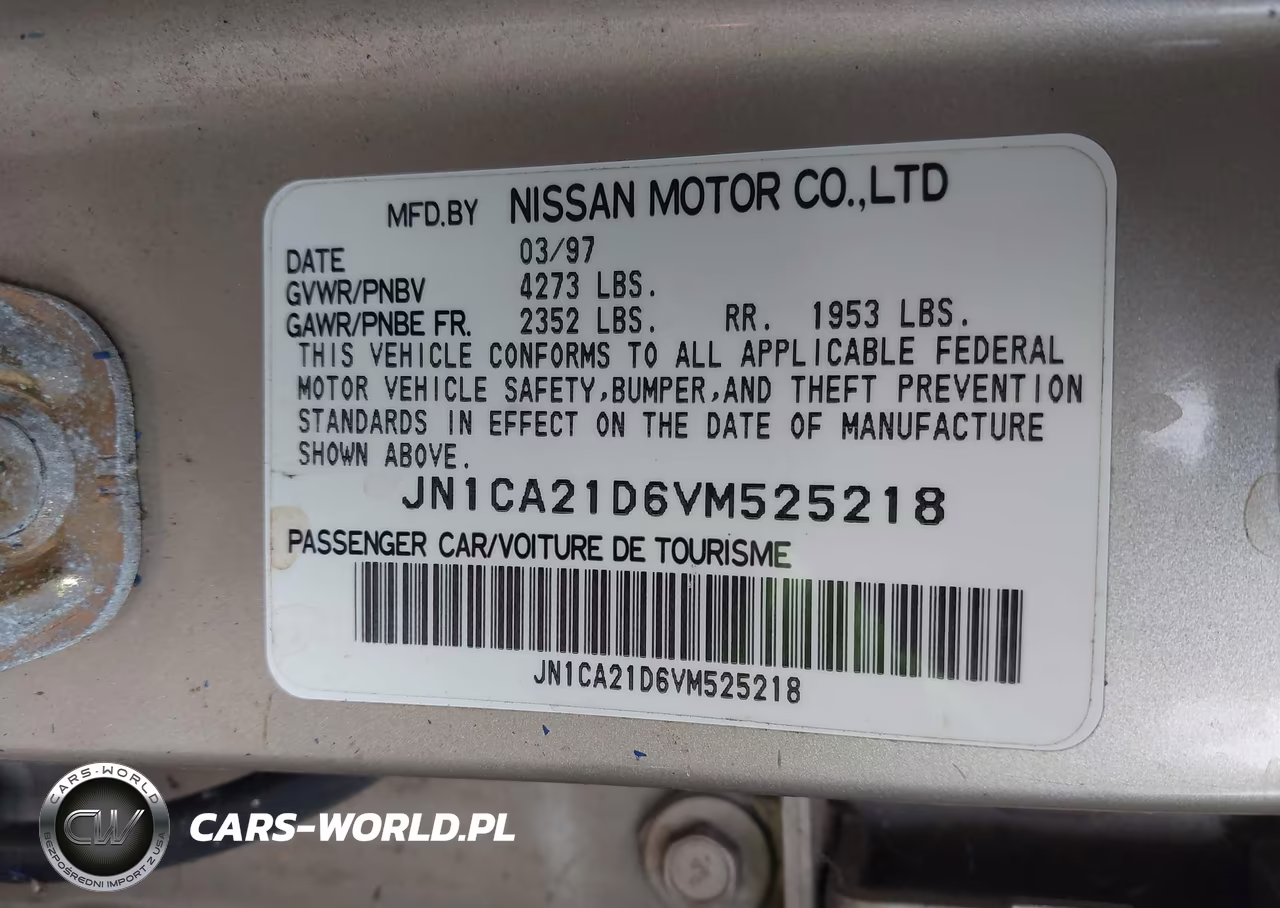 1997 Nissan Maxima Gle-Gxe-Se VIN:JN1CA21D6VM525218 - 9