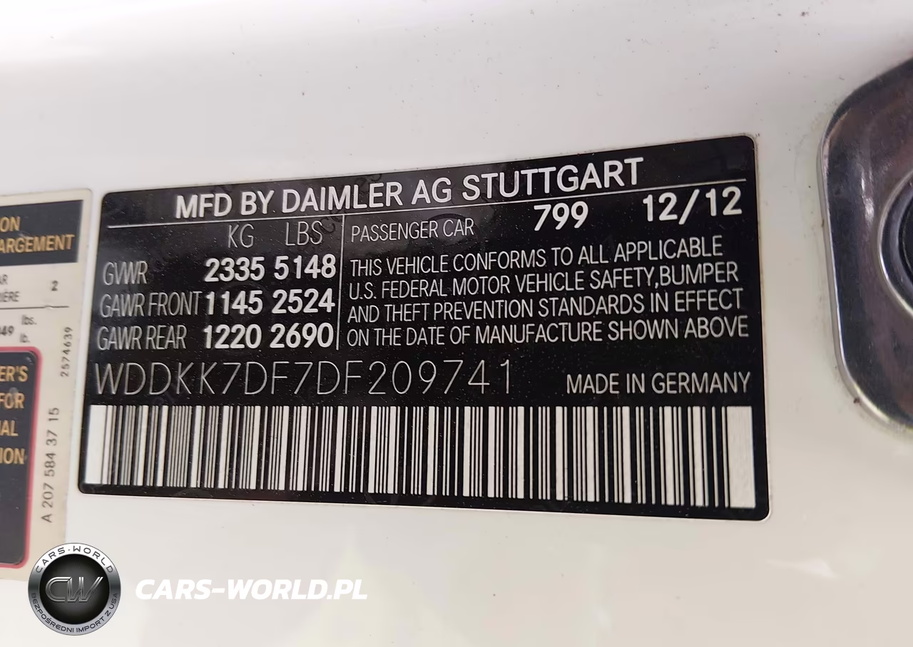 2013 Mercedes-Benz E 550 VIN:WDDKK7DF7DF209741 - 9