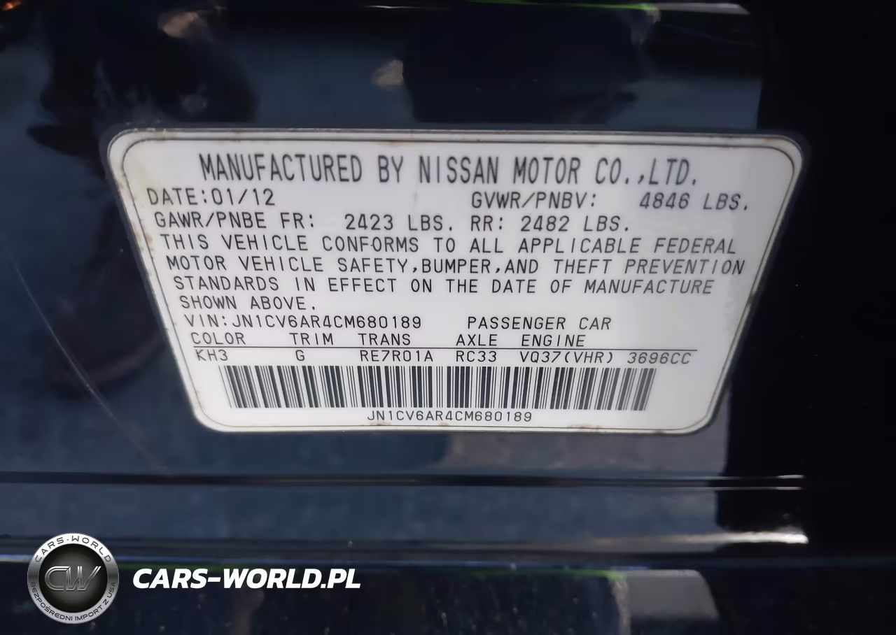 2012 Infiniti G37X VIN:JN1CV6AR4CM680189 - 9