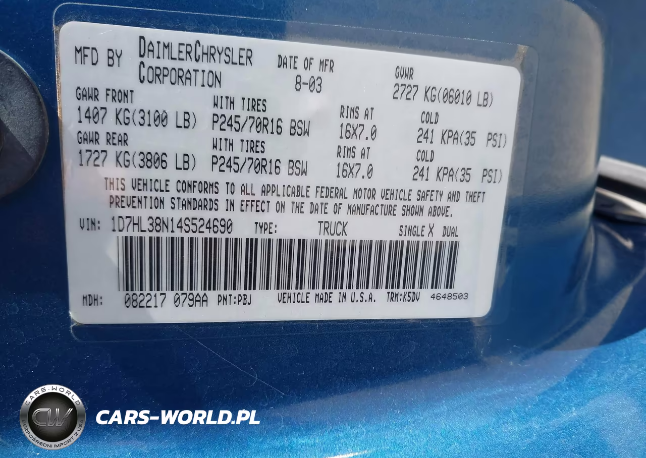 2004 Dodge Dakota Sport-Sxt VIN:1D7HL38N14S524690 - 9