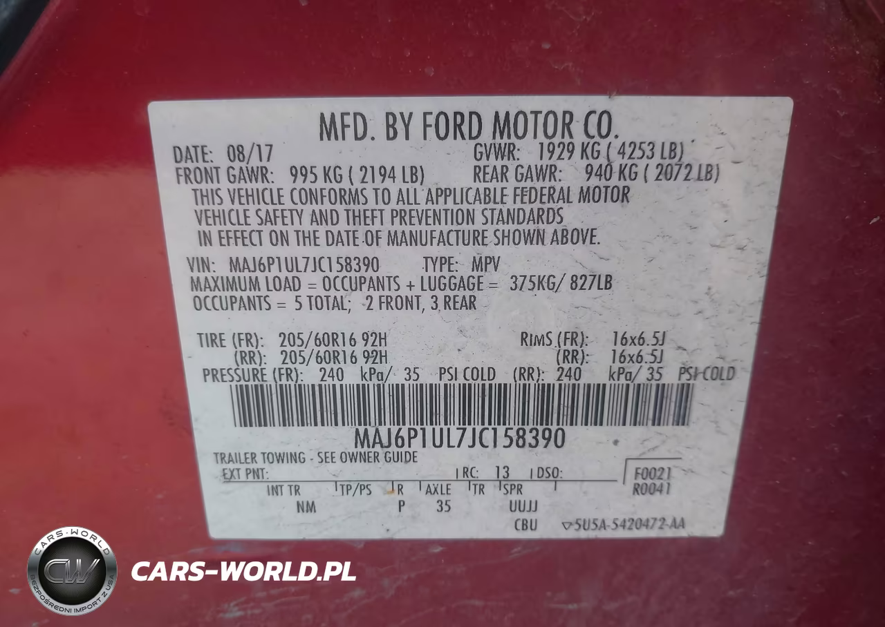 2018 Ford Ecosport Se VIN:MAJ6P1UL7JC158390 - 9