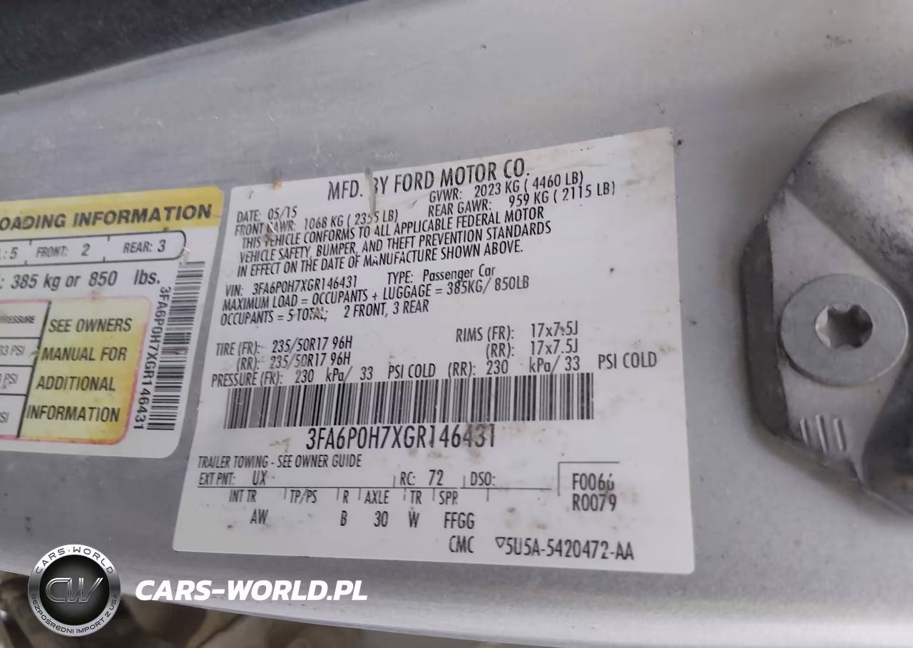 2016 Ford Fusion Se VIN:3FA6P0H7XGR146431 - 9