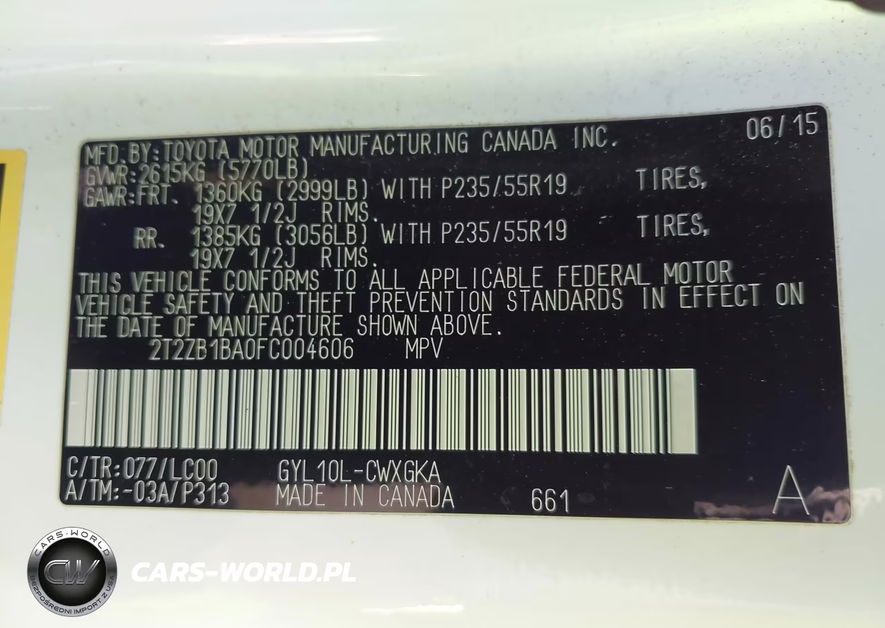 2015 Lexus Rx 450H VIN:2T2ZB1BA0FC004606 - 9