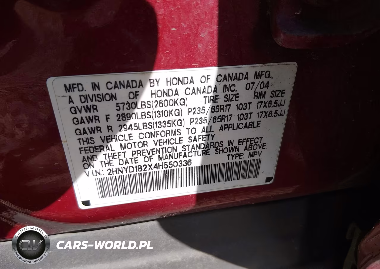 2004 Acura Mdx VIN:2HNYD182X4H550336 - 9