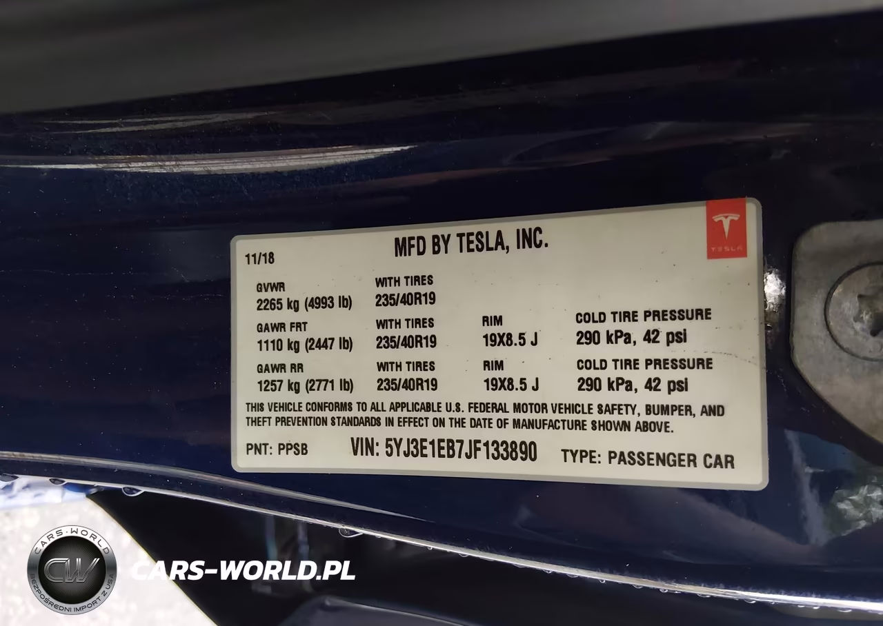 2018 Tesla Model 3 Long Range-Performance VIN:5YJ3E1EB7JF133890 - 9
