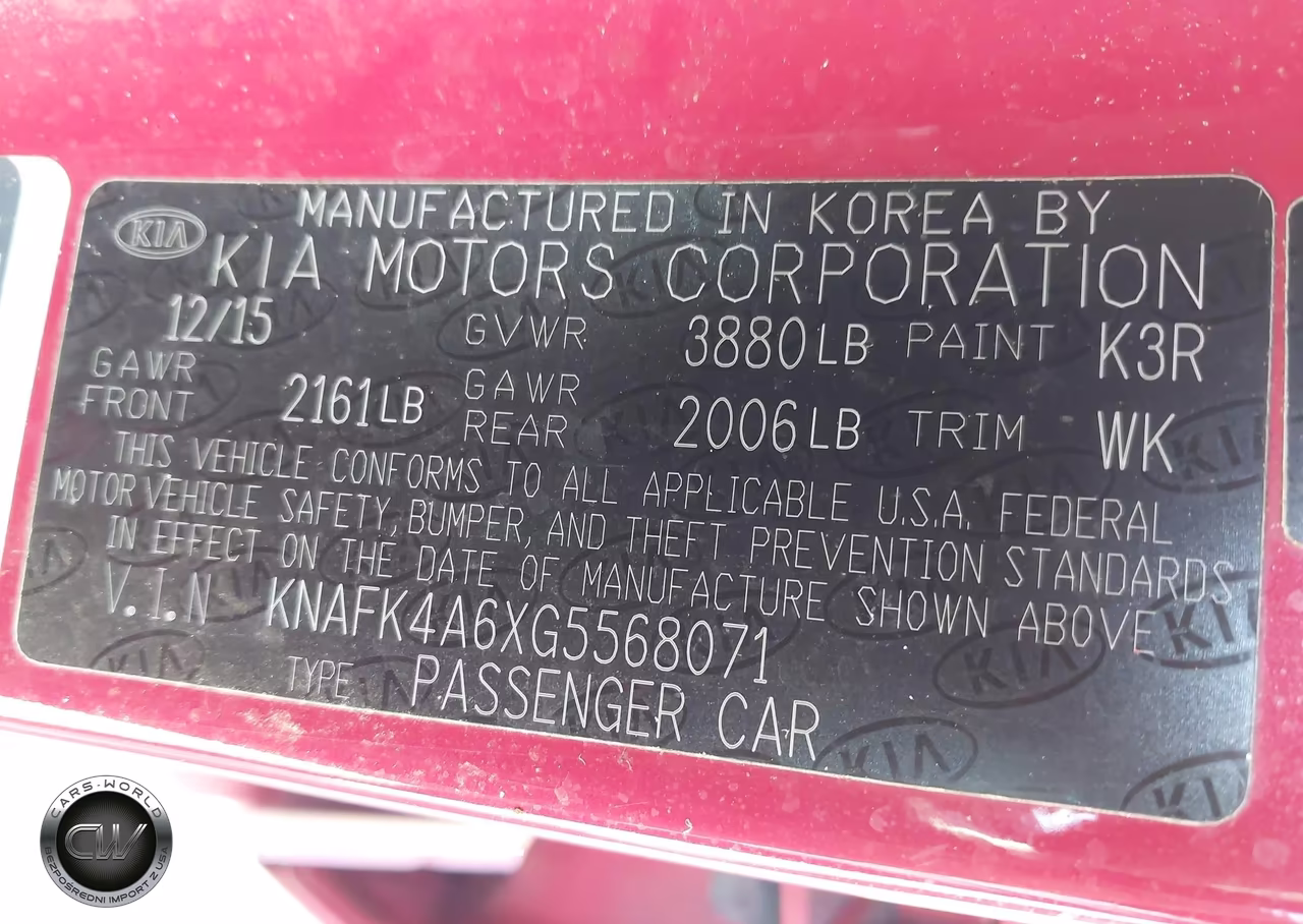 2016 Kia Forte Lx VIN:KNAFK4A6XG5568071 - 9