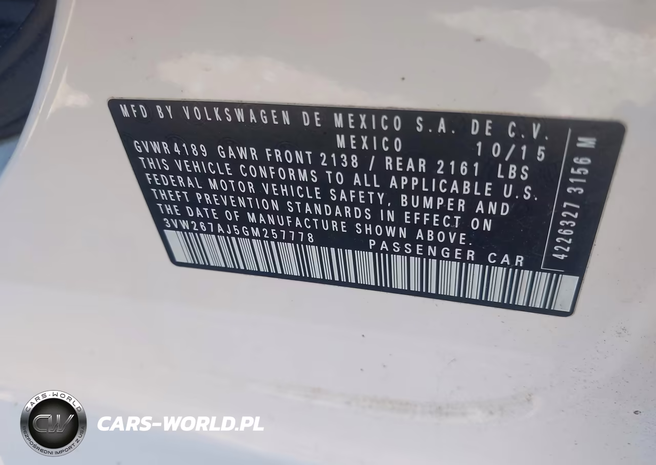 2016 Volkswagen Jetta 1.4T S VIN:3VW267AJ5GM257778 - 9