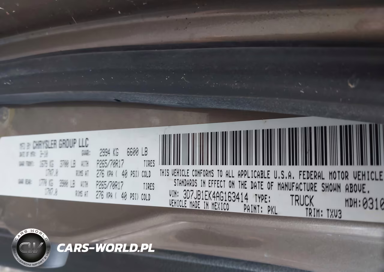 2010 Dodge Ram 1500 St VIN:3D7JB1EK4AG163414 - 9