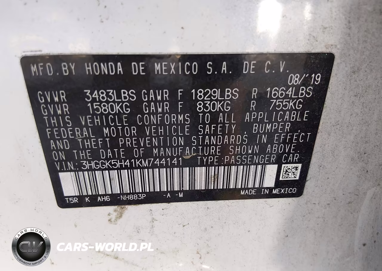 2019 Honda Fit Lx VIN:3HGGK5H41KM744141 - 9