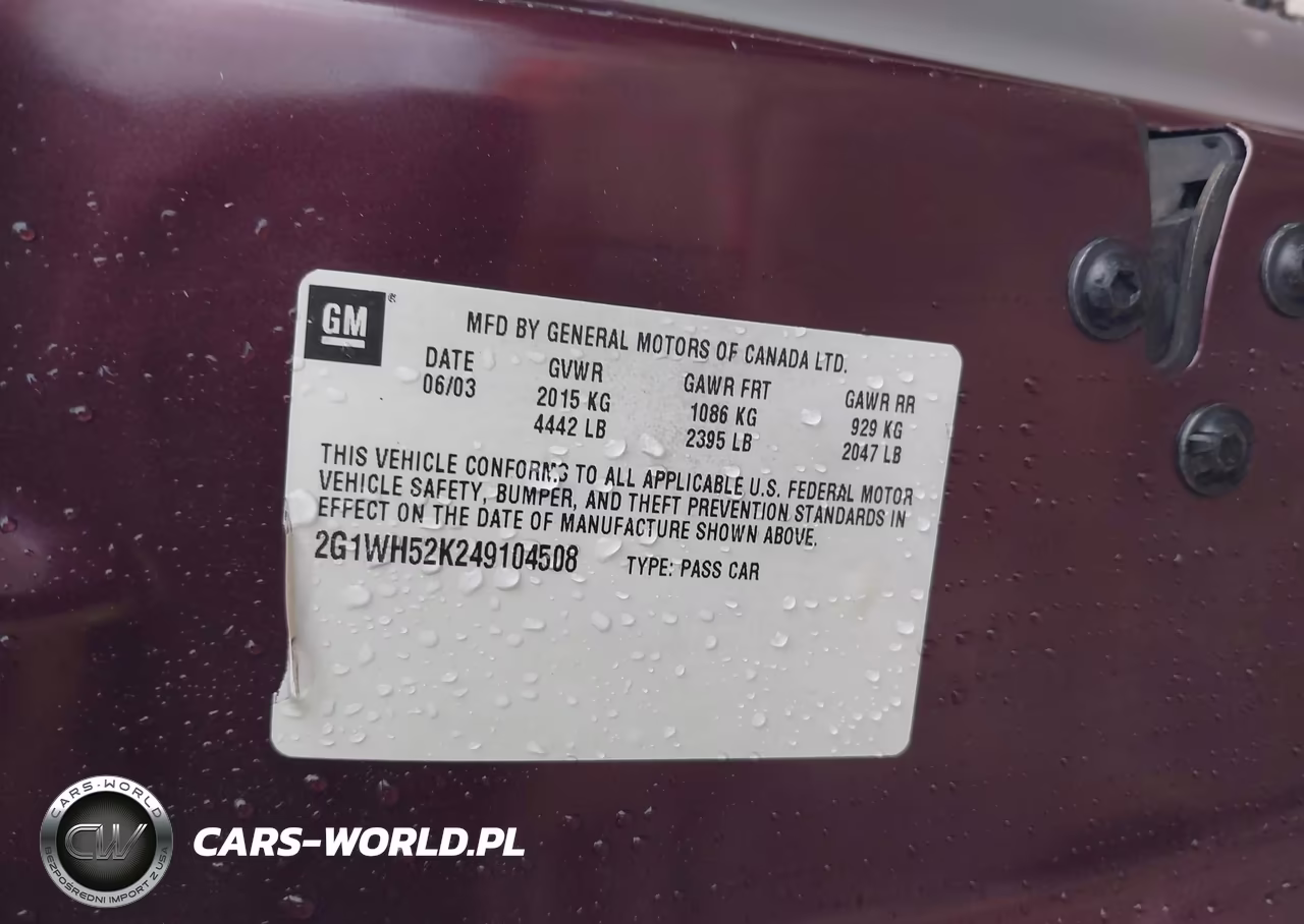 2004 Chevrolet Impala Ls VIN:2G1WH52K249104508 - 9
