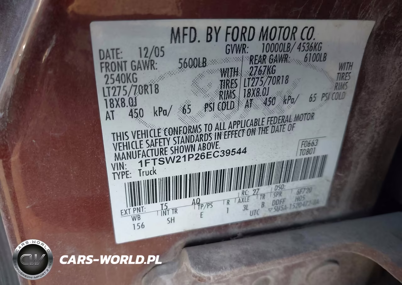 2006 Ford F-250 Lariat-Xl-Xlt VIN:1FTSW21P26EC39544 - 9