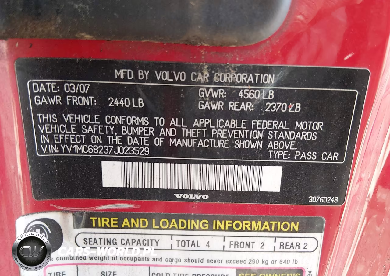 2007 Volvo C70 T5 VIN:YV1MC68237J023529 - 9